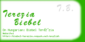 terezia biebel business card